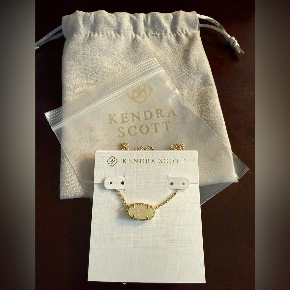 Kendra Scott Gold Iridescent Necklace Drusy